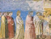 GIOTTO di Bondone The Marriage Procession of the Virgin (mk08) china oil painting artist